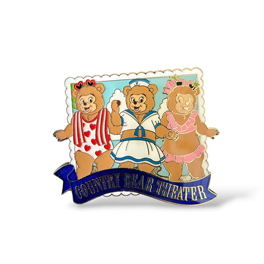 TDR Country Bear Theater Beach Girl Bears Pin