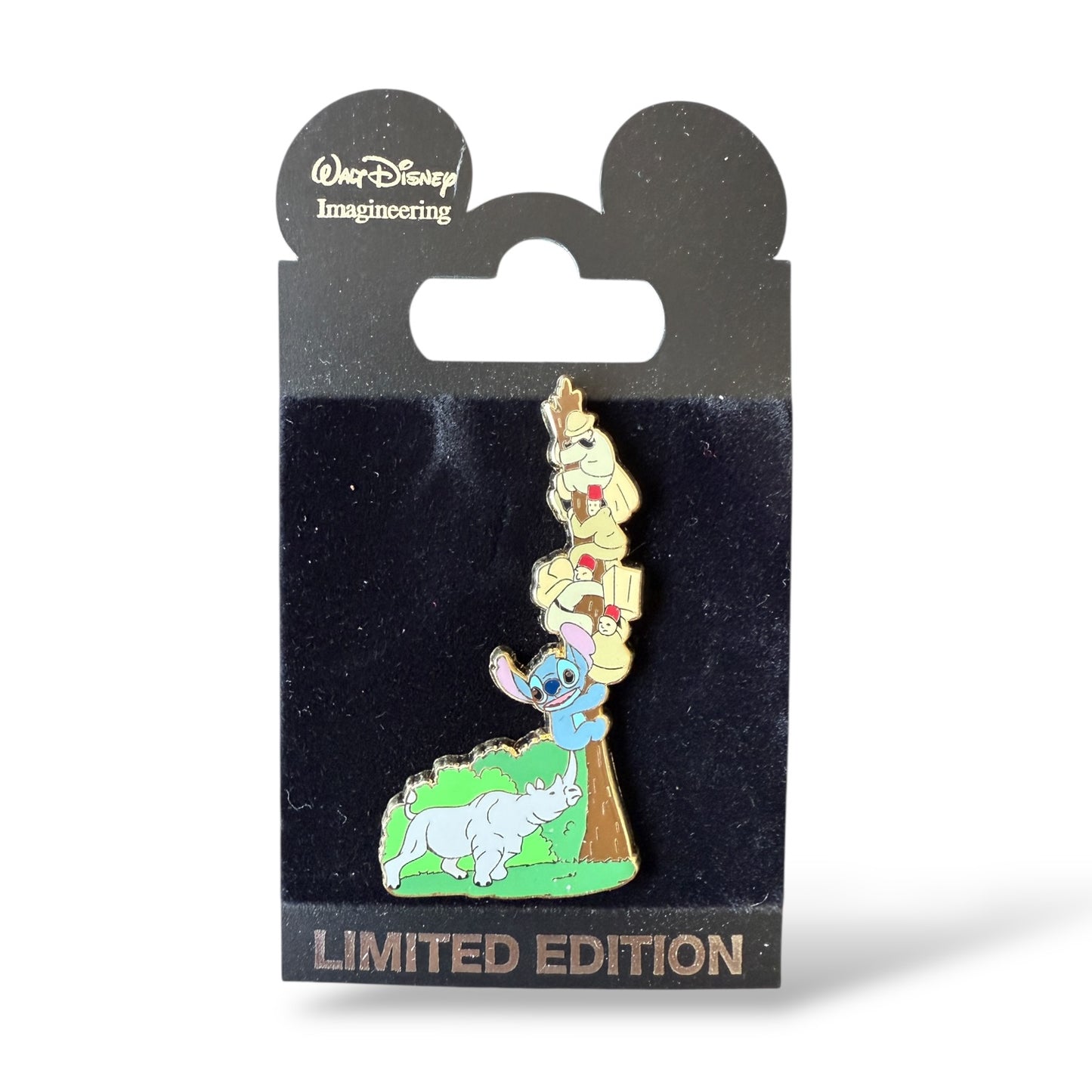 WDI Stitch Invades the Jungle Cruise Rhino Scene Pin