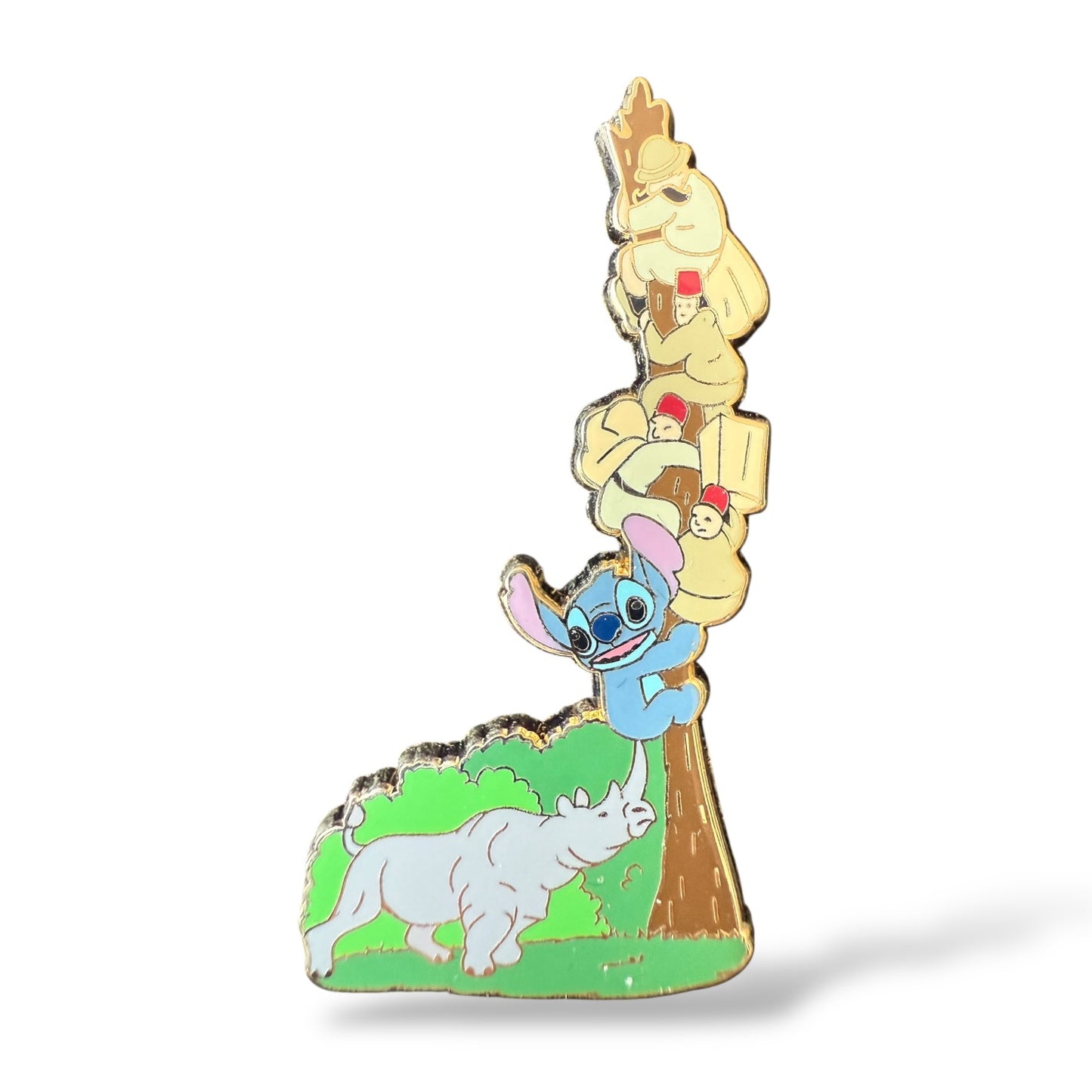 WDI Stitch Invades the Jungle Cruise Rhino Scene Pin