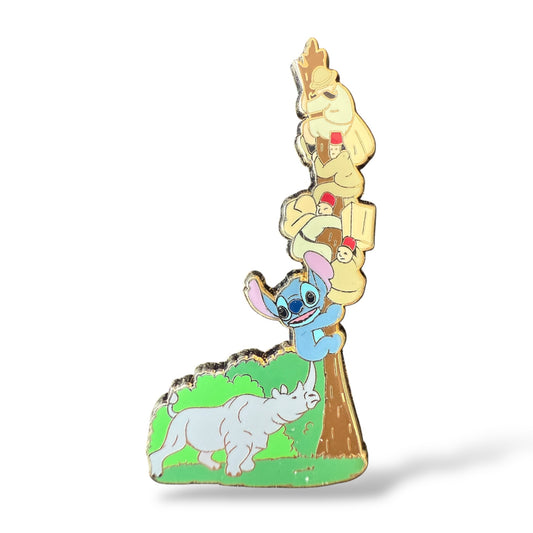 WDI Stitch Invades the Jungle Cruise Rhino Scene Pin
