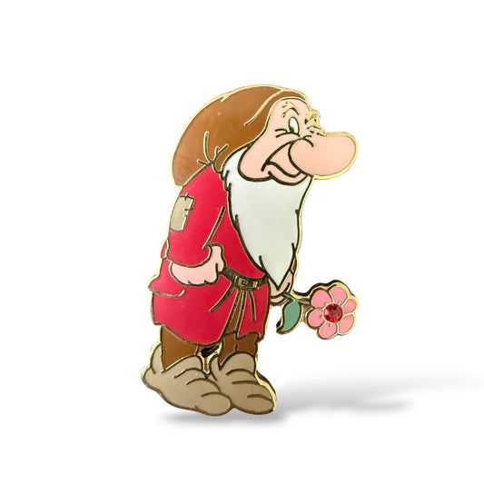Disney Parks Jeweled Flower Grumpy Pin