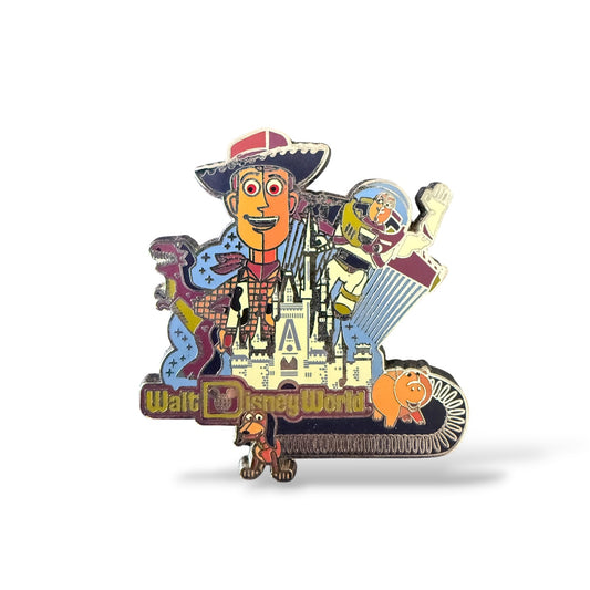 WDW Toy Story Buzz and Woody Cinderella Castle Pin