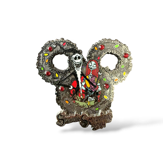 Disney Parks Season's Screamings 2014 Jack & Sally Pin
