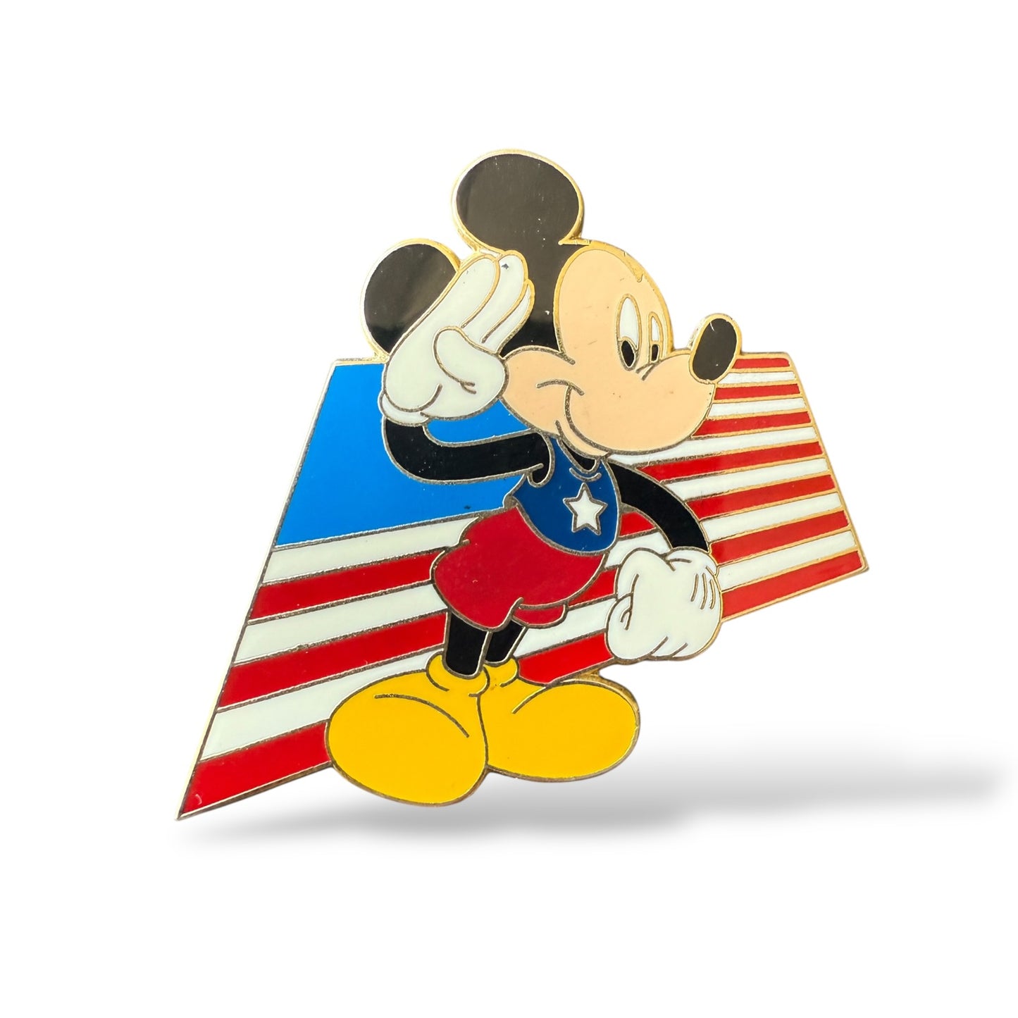 DLR Mickey's All American Pin Trading Festival Lanyard Starter Mickey Pin