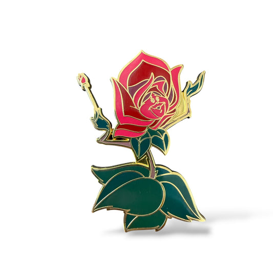 Loungefly Alice in Wonderland Talking Flowers Red Rose Pin