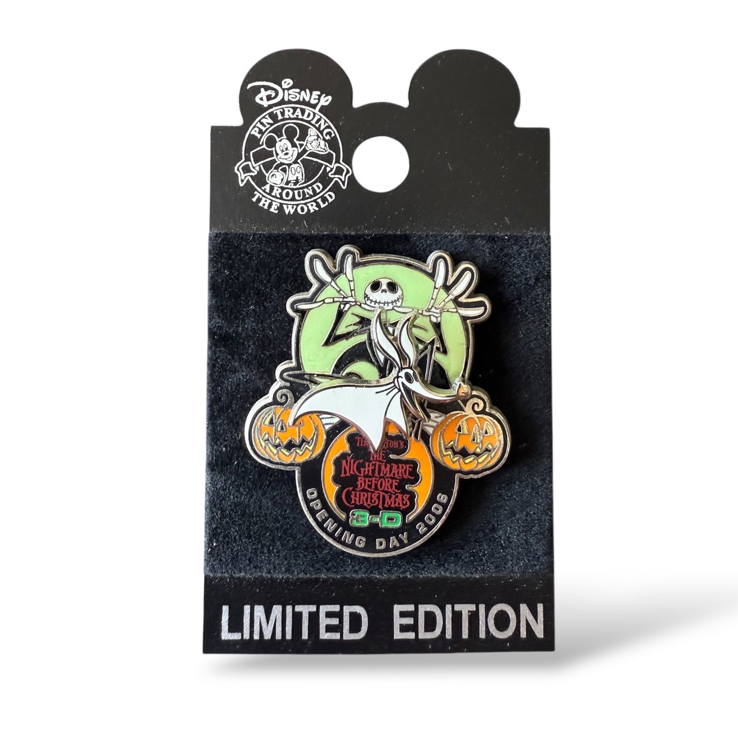 WDW Tim Burton's The Nightmare Before Christmas 3D Opening Day Pin