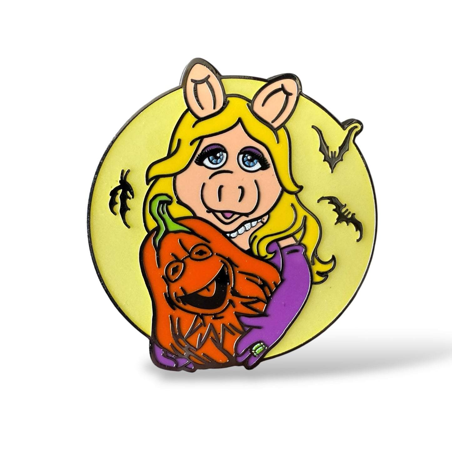 Disney Parks Muppets Halloween Booster 2024 Miss Piggy with Kermit Squash PIn