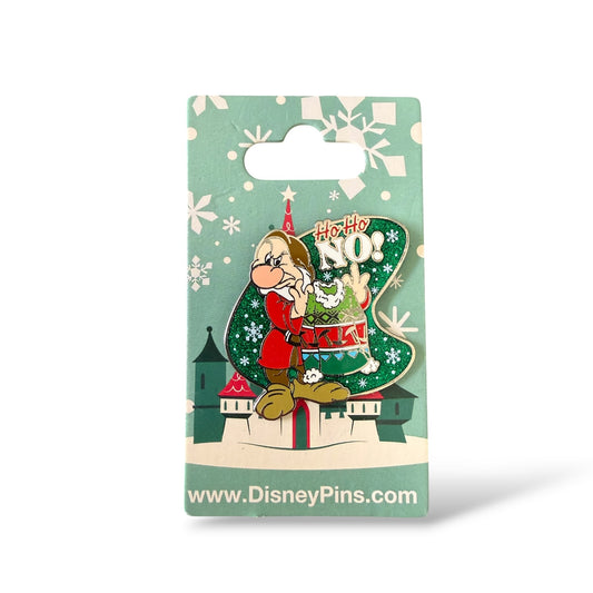 Disney Parks Grumpy Christmas Sweater HoHo NO! Pin