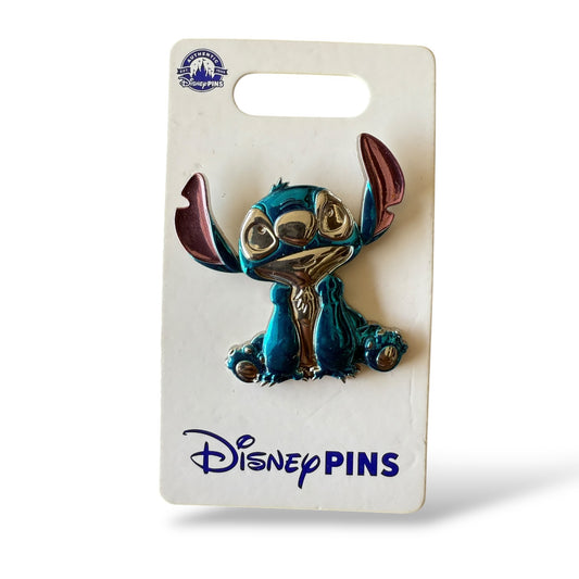 Disney Parks Stitch Metallic 3D Sculpted Pin