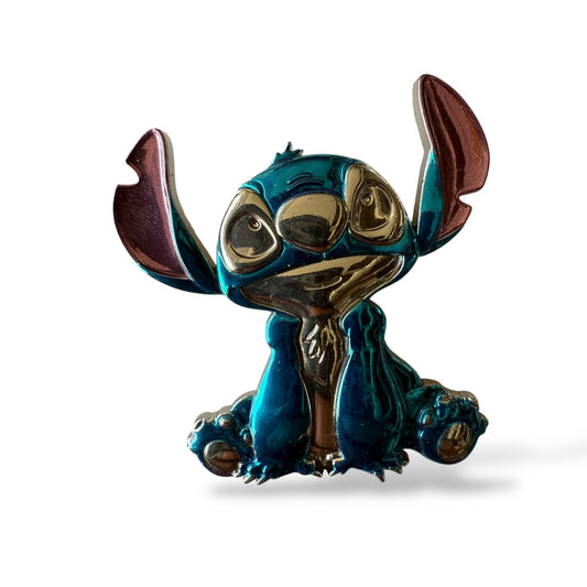 Disney Parks Stitch Metallic 3D Sculpted Pin