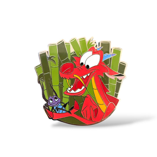 Disney Parks Mushu Holding Cri-Kee Pin