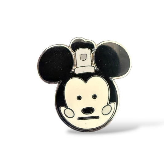 D23 Steamboat Willie Emoji Neutral Face Pin