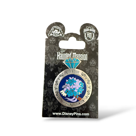 Disney Parks Haunted Mansion Bride and Doom Wedding Ring Pin