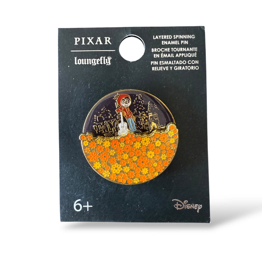 Loungefly Miguel Marigolds Spinner Pin