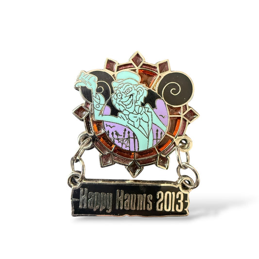 Disney Parks Haunted Mansion Happy Haunts 2013 Ezra Hitchhiking Ghost Dangle Pin