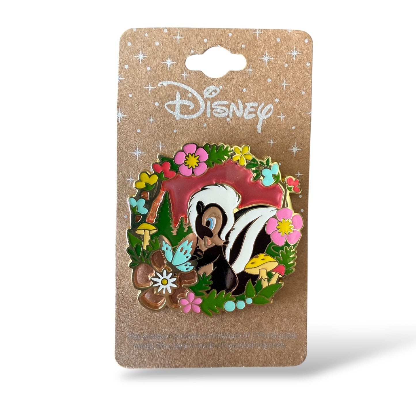 Disney Parks Flower Floral Portrait Pin