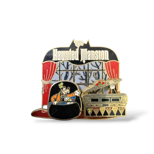 Disney Parks Haunted Mansion Goofy and Donald Doom Buggy Slider Pin