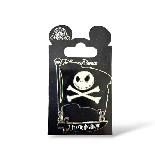 Disney Parks A Pirate Nightmare Jack Skellington & Crossbones Pin