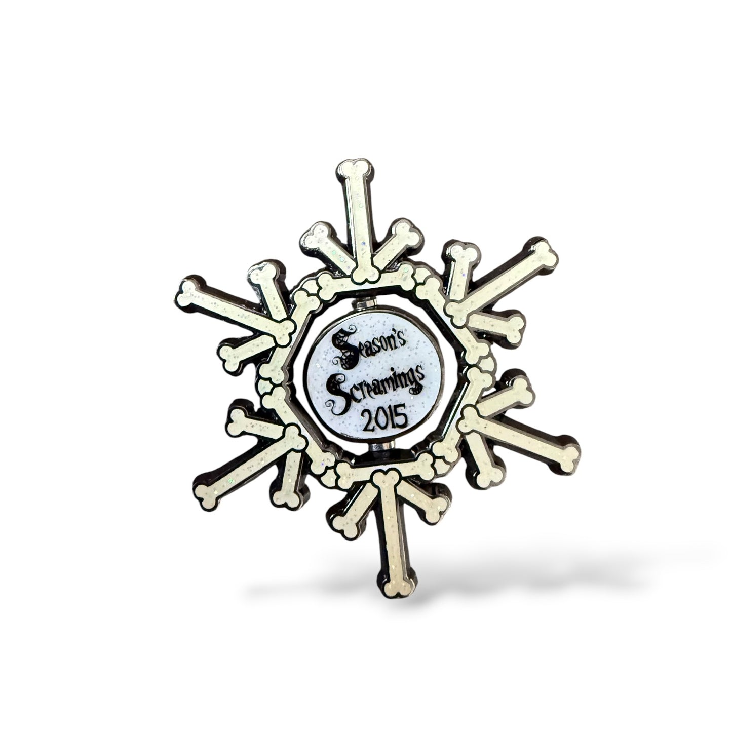 Disney Parks Season's Screamings 2015 Jack Skellington Snowflake Pin