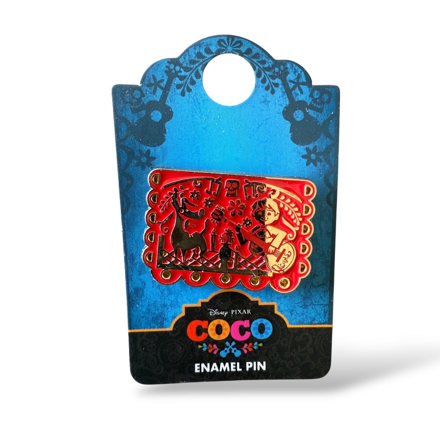 Loungefly Pixar Coco Banner Miguel and Dante Pin