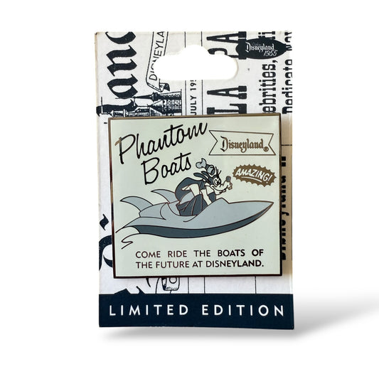 DLR Dateline: Disneyland 1955 Opening Day Newspaper Goofy Phantom Boats Pin