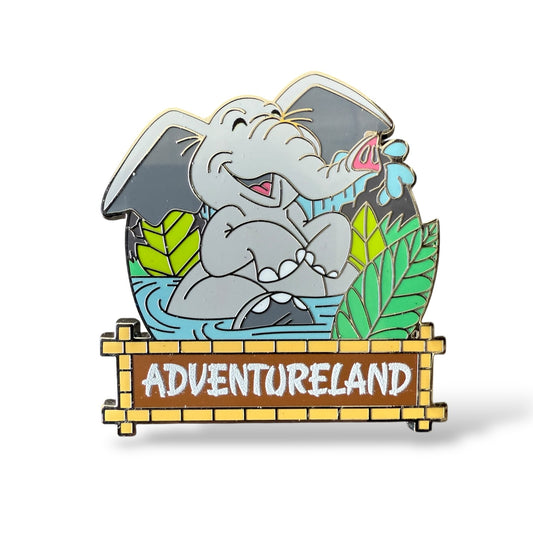 WDW Magic Kingdom Lands Booster Elephant Adventureland Pin