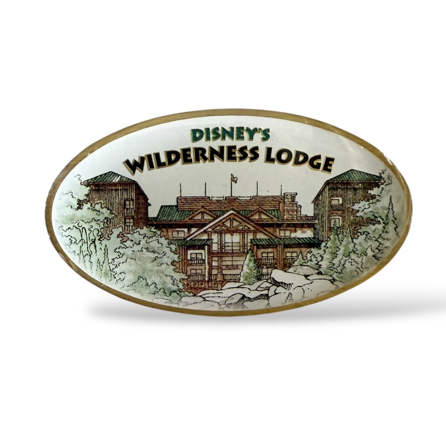 WDW Wilderness Lodge Hat Hotel Oval Pin