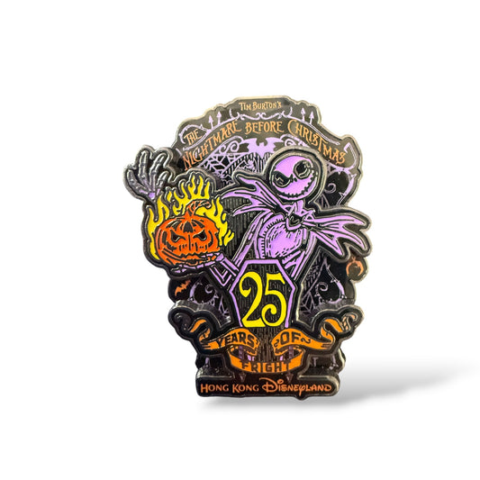 HKDL 25 Years of Fright Nightmare Before Christmas Anniversary Pin