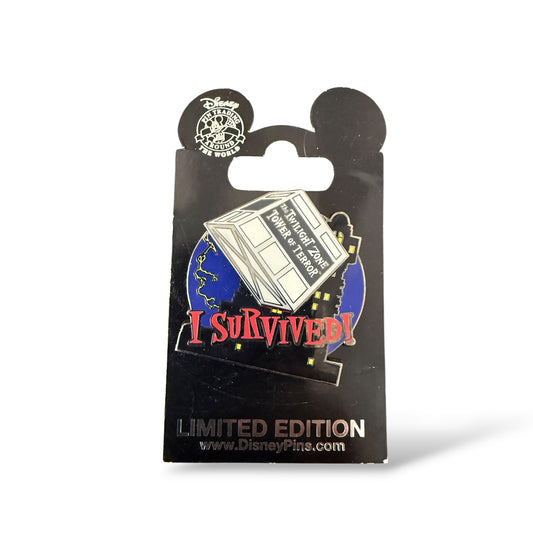 DCA Tower of Terror I Survived! Pin