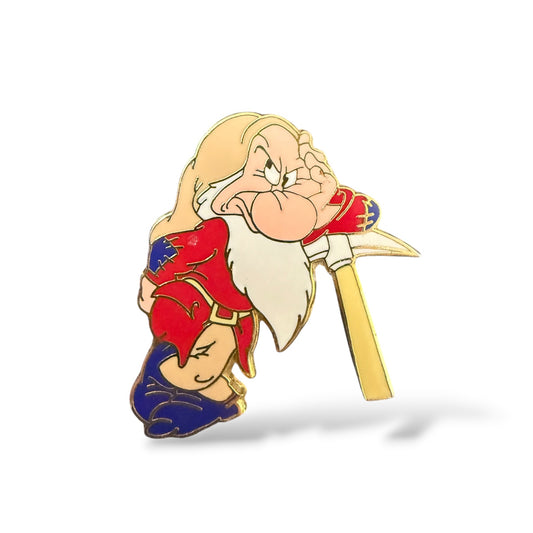 Disney Parks Core Character Grumpy Leaning on Pick Axe Pin