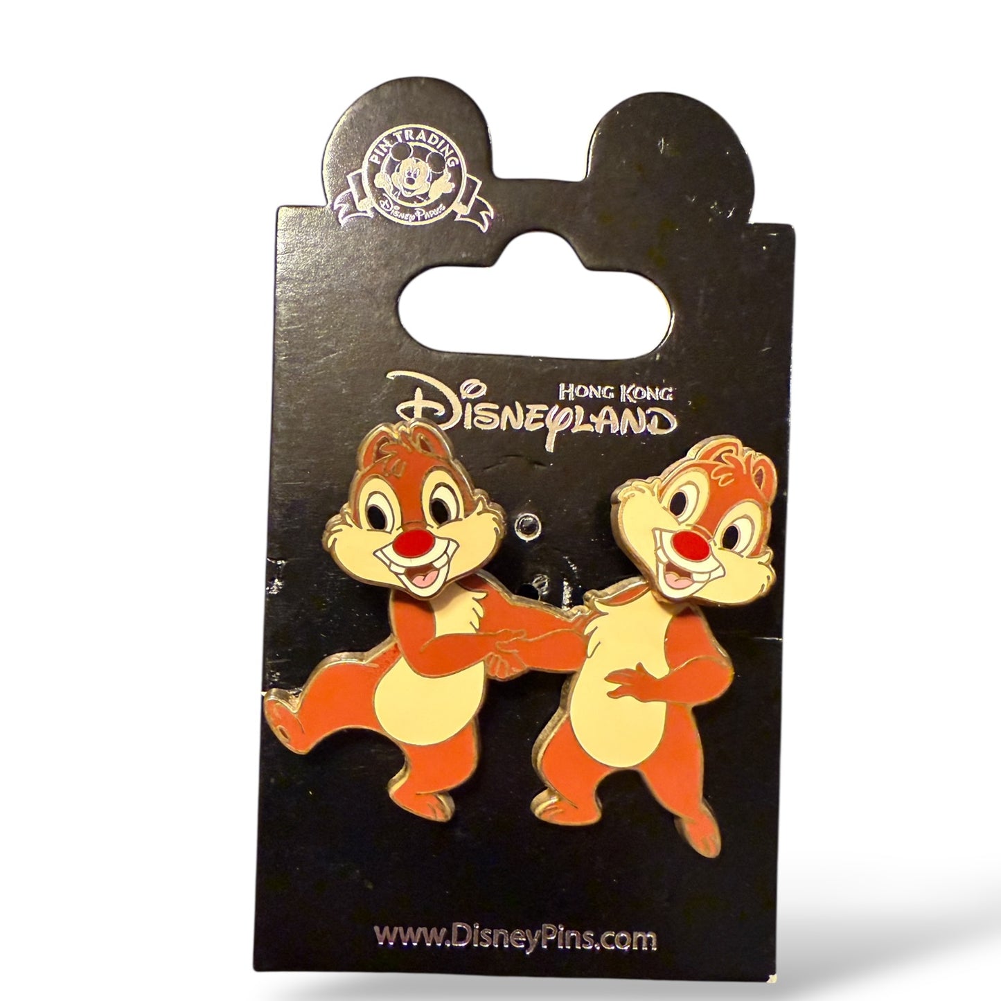Disney Parks Bobble Head Chip n' Dale Pin