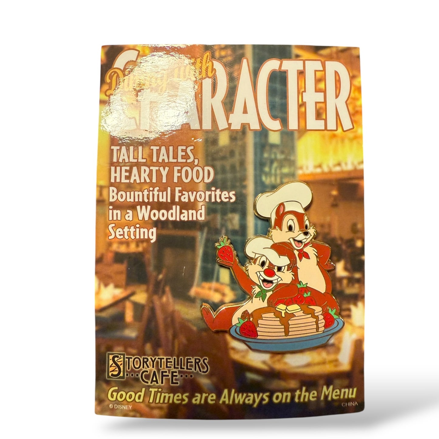 DLR Dining With Character Annual Passholder Chip n' Dale Pancakes Pin
