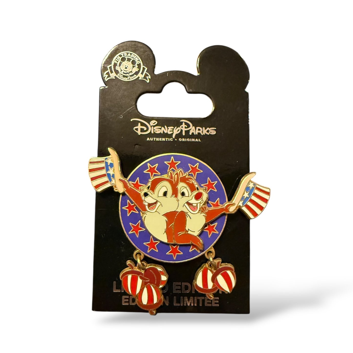 DLR Mickey's All American Pin Trading Festival Chip n' Dale Pin