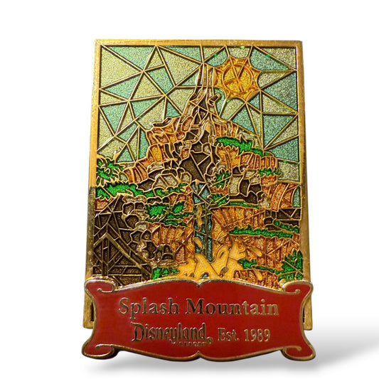 DEC Stain Glass Attractions Splash Mountain Pin