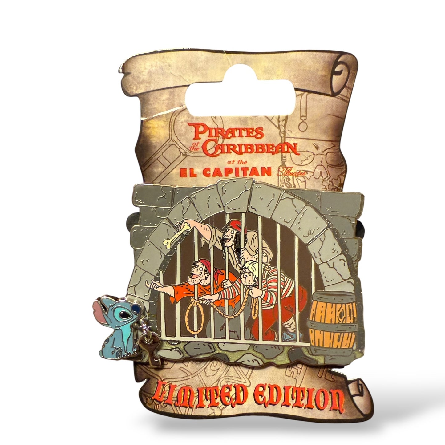 DSSH Stitch and Pirates Jail Scene Pin