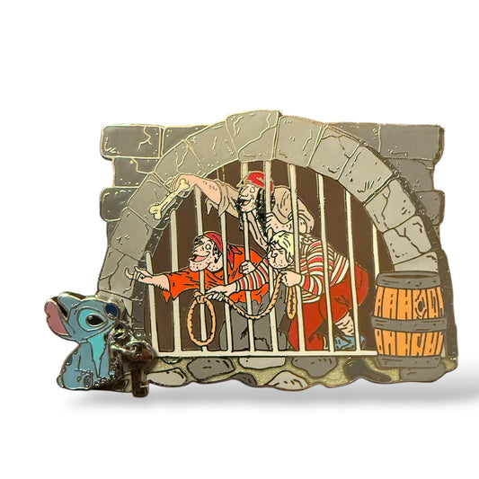 DSSH Stitch and Pirates Jail Scene Pin