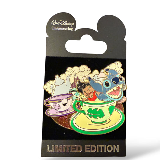 WDI Mad Hatter's Teacups Lilo & Stitch Pin