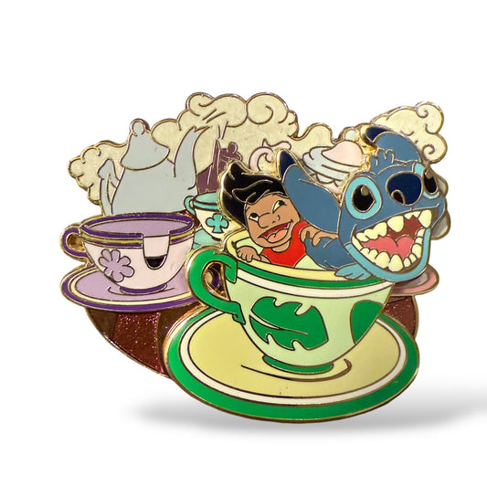 WDI Mad Hatter's Teacups Lilo & Stitch Pin