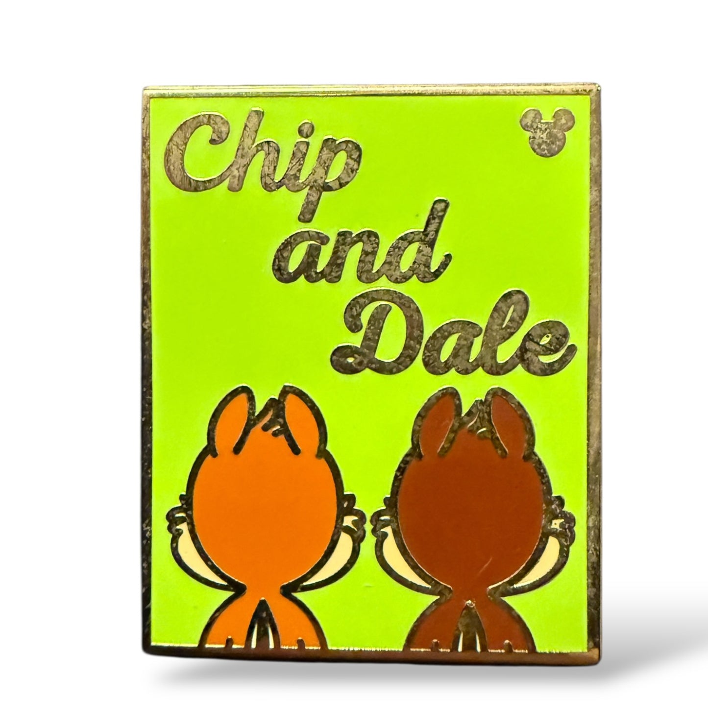 Cast Lanyard Back Side Poster Chip n' Dale Hidden Mickey Pin