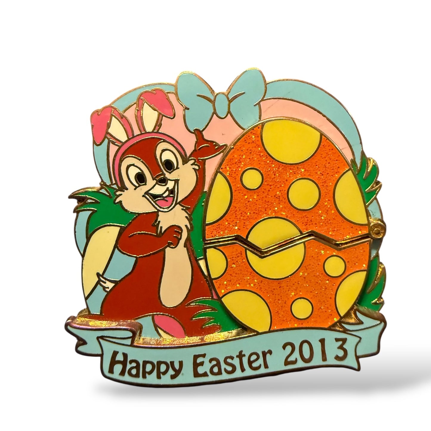Disney Parks Happy Easter 2013 Chip 'n Dale Pin