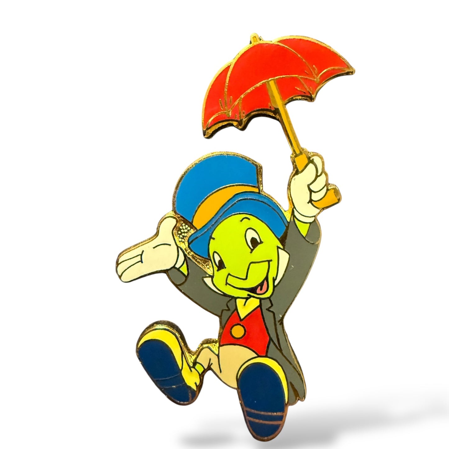 Disney Parks Core Character Jiminy Cricket with Open Umbrella Pin
