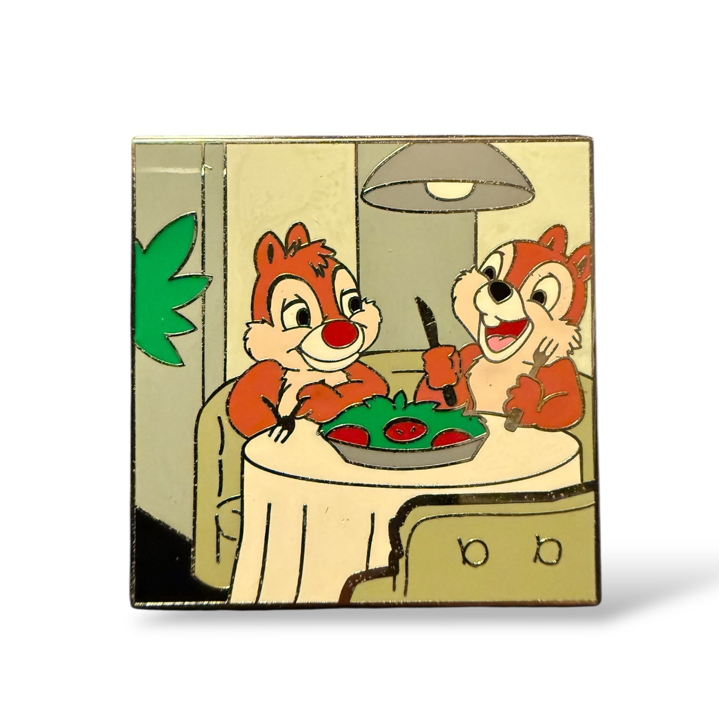 DCL Chip n' Dale Eating Salad Pin