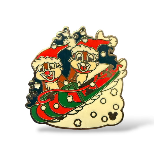 Cast Lanyard Holiday Collection Chip n' Dale Hidden Mickey Pin