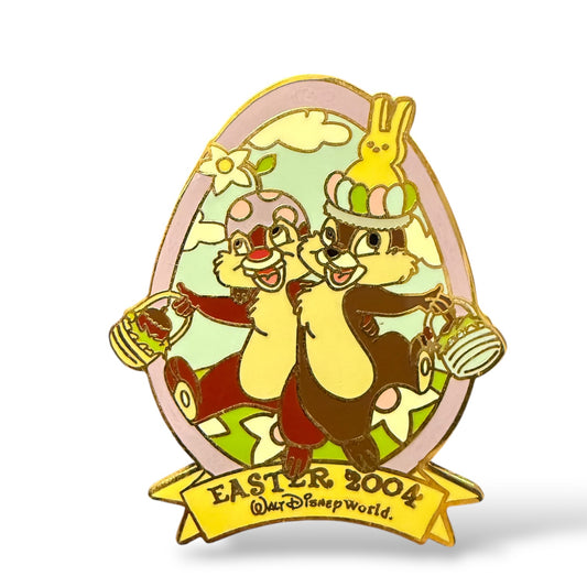 WDW Easter 2004 Chip n' Dale Holiday Egg Pin
