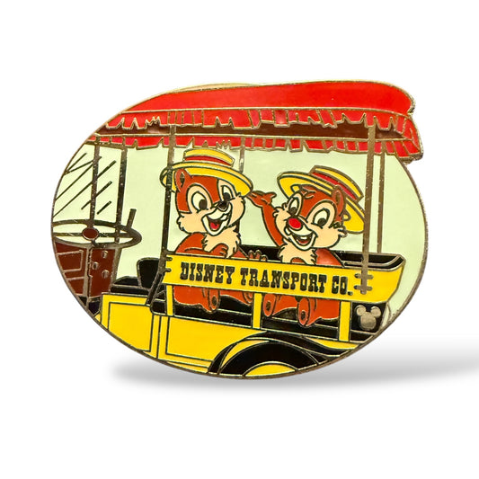 Cast Lanyard WDW Transportation Chip n' Dale Old Fashioned Car Hidden Mickey Pin