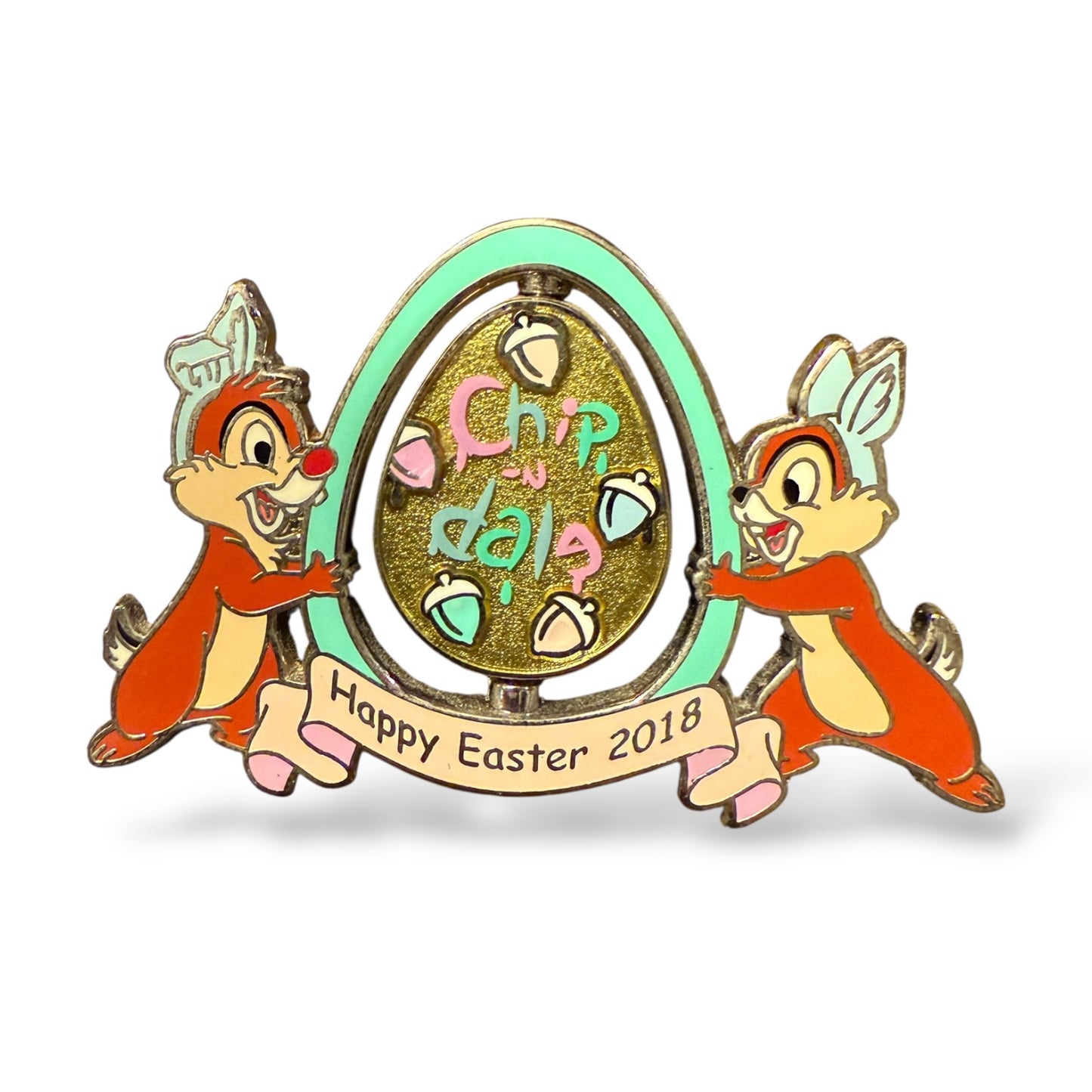DLR Easter 2018 Chip n' Dale Spinner Pin