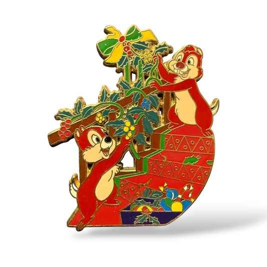 Disney Shopping Holiday Decorating Chip n' Dale Pin