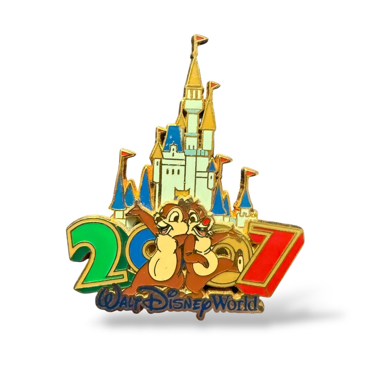 WDW 2007 Cinderella Castle Collection Chip n' Dale Pin