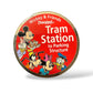 DLR Mickey & Friends Tram Station Sign Pin