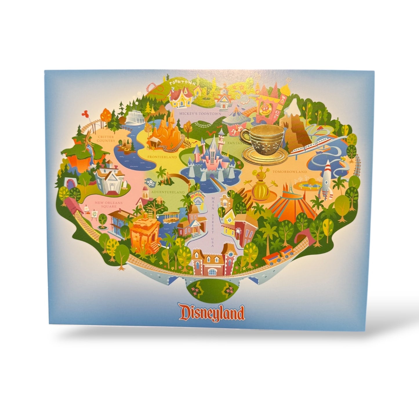 DLR 10th Anniversary of Pin Trading Framed Set Fantasyland Teacup Pin